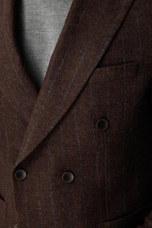 ERKEK KİREMİT SLIM FIT / DAR KALIP GENİŞ KIRLANGIÇ CEKET