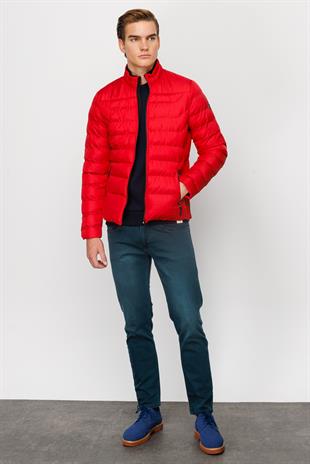 Erkek Kırmızı   Mont