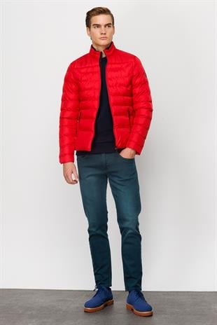 Erkek Kırmızı   Mont