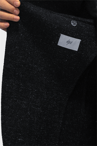 Erkek Lacivert Barı (4 drop)  / Geniş Kalıp Mono Yaka Ceket