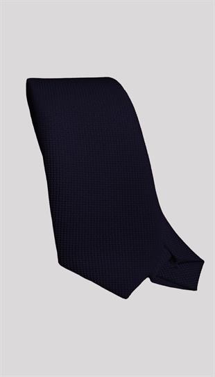 Lacivert Dokulu Klasik Erkek Kravat