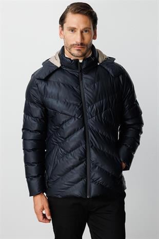 Erkek Lacivert   Mont