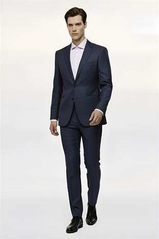 Erkek Lacivert Regularfit / Rahat Kalıp  Takım Elbise
