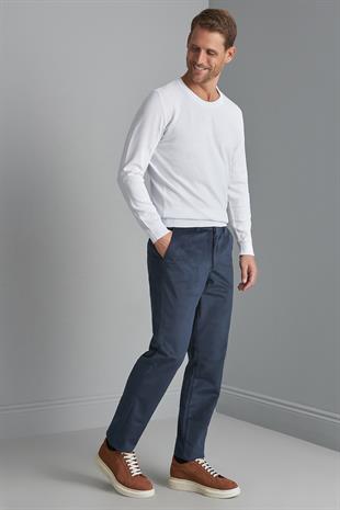 Erkek Lacivert Regularfit / Rahat Kalıp  Pantolon