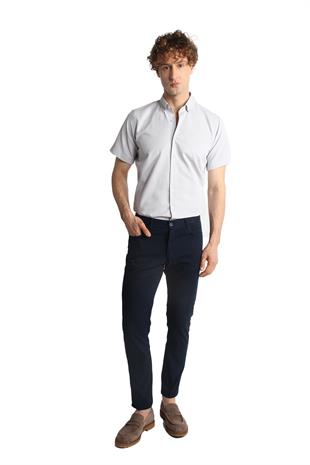 Erkek Lacivert Slim Fit / Dar Kalıp  Pantolon