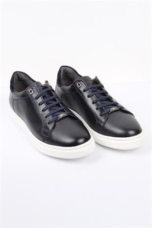 Erkek Lacivert Sneaker – Günlük Şık Rahat Taban Ayakkabı