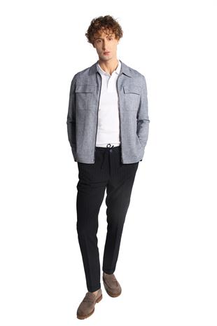 Erkek Lacivert   Baharlık Mont