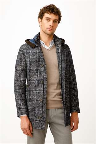 Erkek Lacivert   Kaban