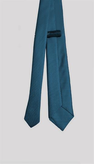 Mavi Dokulu Klasik Erkek Kravat