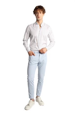 Erkek Mavi Slim Fit / Dar Kalıp  Pantolon
