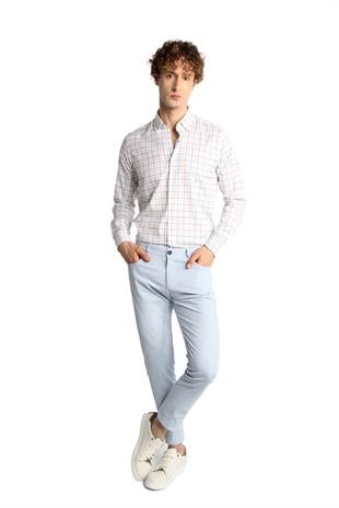 Erkek Mavi Slim Fit / Dar Kalıp  Pantolon