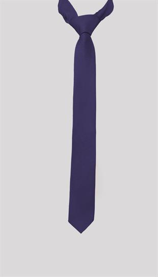 Mor Dokulu Klasik Erkek Kravat