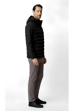 Erkek Siyah   Mont