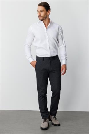ERKEK SİYAH REGULARFIT / RAHAT KALIP STD PANTOLON
