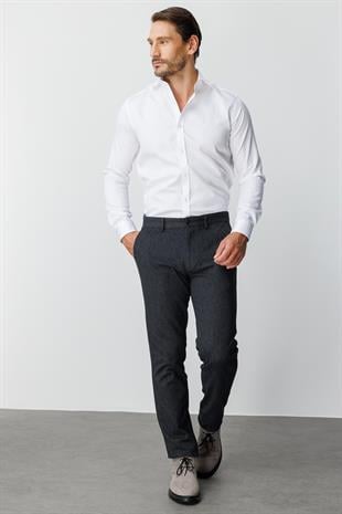 ERKEK SİYAH REGULARFIT / RAHAT KALIP STD PANTOLON