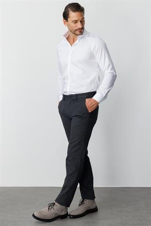 ERKEK SİYAH REGULARFIT / RAHAT KALIP STD PANTOLON