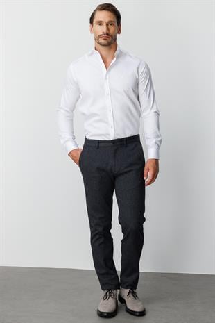 ERKEK SİYAH REGULARFIT / RAHAT KALIP STD PANTOLON
