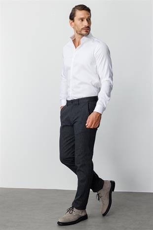 ERKEK SİYAH REGULARFIT / RAHAT KALIP STD PANTOLON