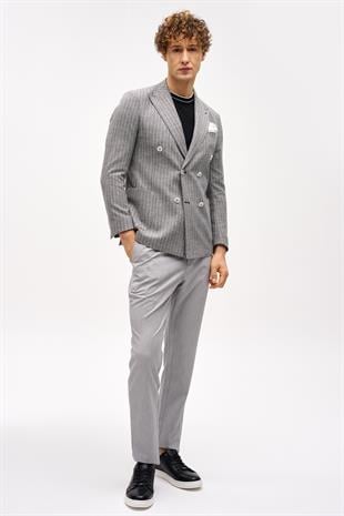 Erkek Siyah Slim Fit / Dar Kalıp Geniş Kırlangıç Ceket