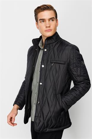 Erkek Siyah   Mont