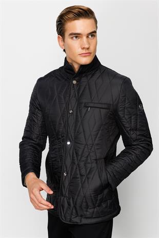 Erkek Siyah   Mont