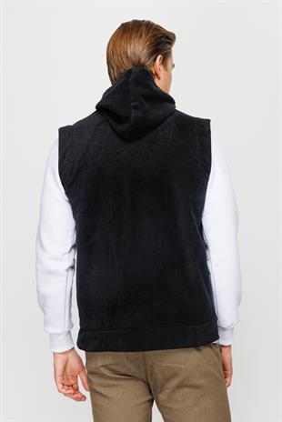 Erkek Siyah   Yelek Polar