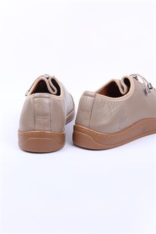 Vizon Casual Erkek Ayakkabı Bağcıklı Sade Tasarım Günlük Model