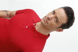 Kırmızı Modern Fit Dar Kalıp Polo Yaka Düz Kısa Kollu Pamuklu Tişört