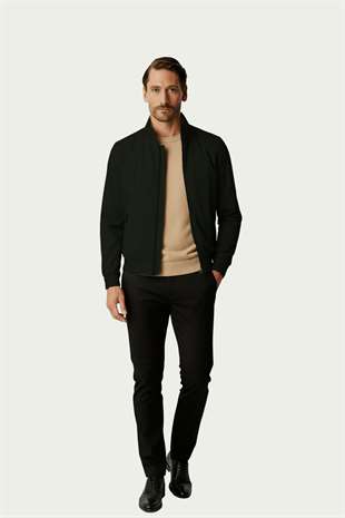 Haki Erkek Bomber Mont – Modern Kesim