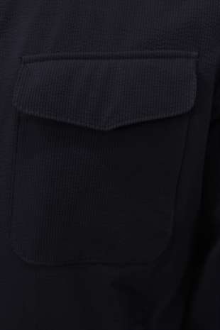 Lacivert Kapüşonlu Erkek Mont – Modern Kesim