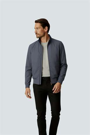 Mavi Modern Erkek Bomber Mont