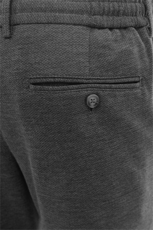 Antrasit Beli Lastikli İpli Erkek Pantolon – Konfor Kalıp