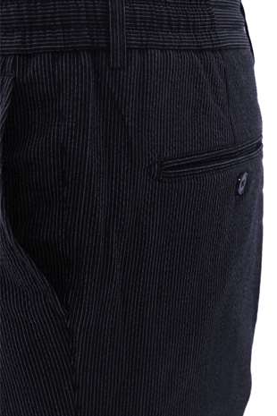 Lacivert Gri Bağcıklı Smart Casual Dynamic Fit Pantolon