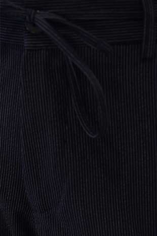 Lacivert Gri Bağcıklı Smart Casual Dynamic Fit Pantolon