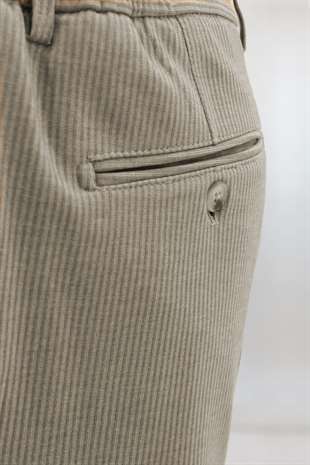 Gri Dynamic Fit Lastikli İpli Erkek Pantolon | Konforlu Smart Casual