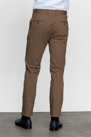 Camel Erkek Pamuklu Kumaş Pantolon Regular Fit – Rahat Kalıp Günlük Ofis Stili