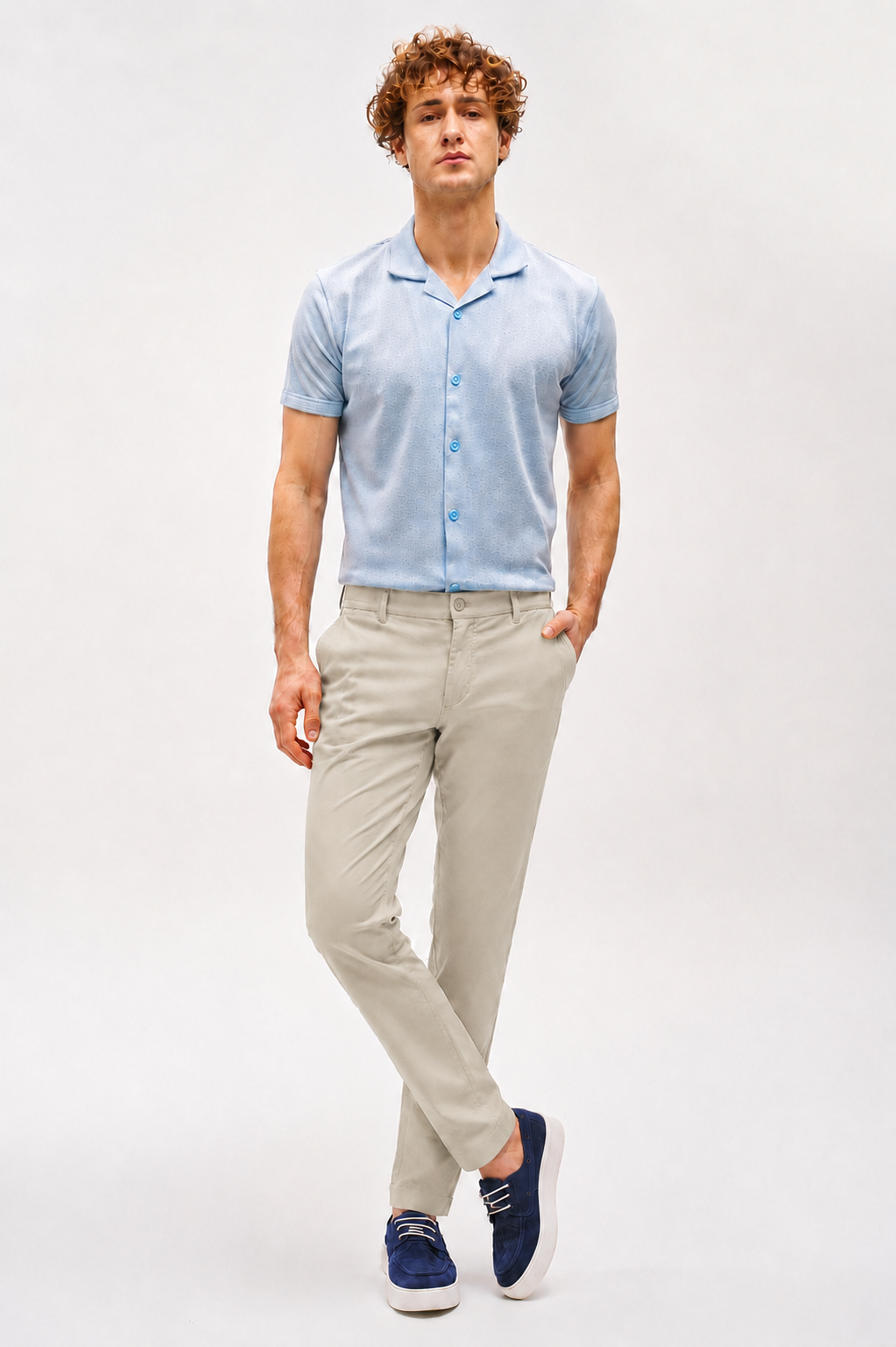 Dynamic Fit Bej Erkek Pantolon