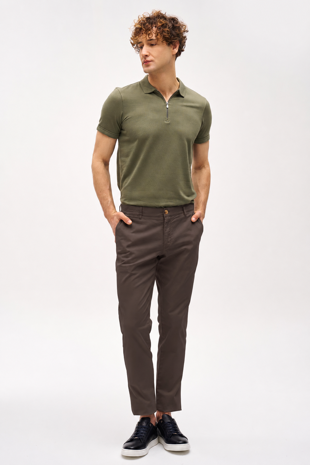 Dynamic Fit Kahve Erkek Pantolon