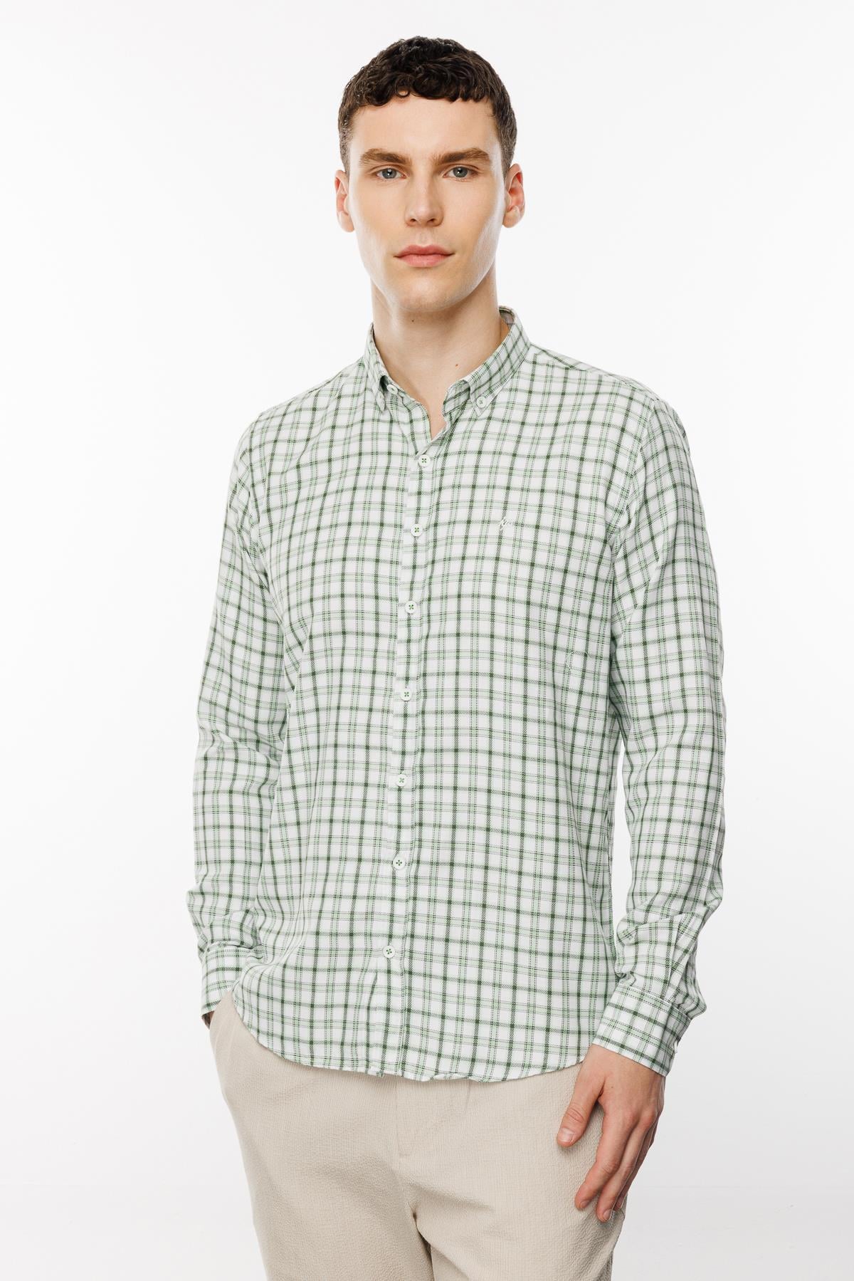 ERKEK A.YESIL DYNAMİCFİT ÜST GÖMLEK