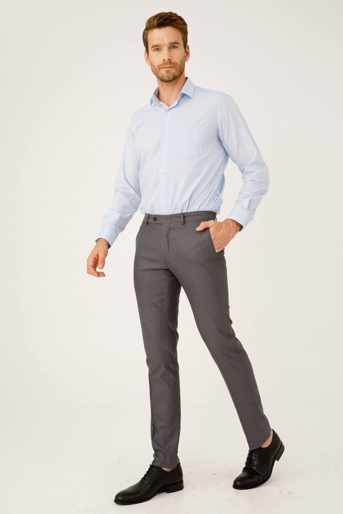 ERKEK DUMAN REGULARFIT / RAHAT KALIP STD PANTOLON