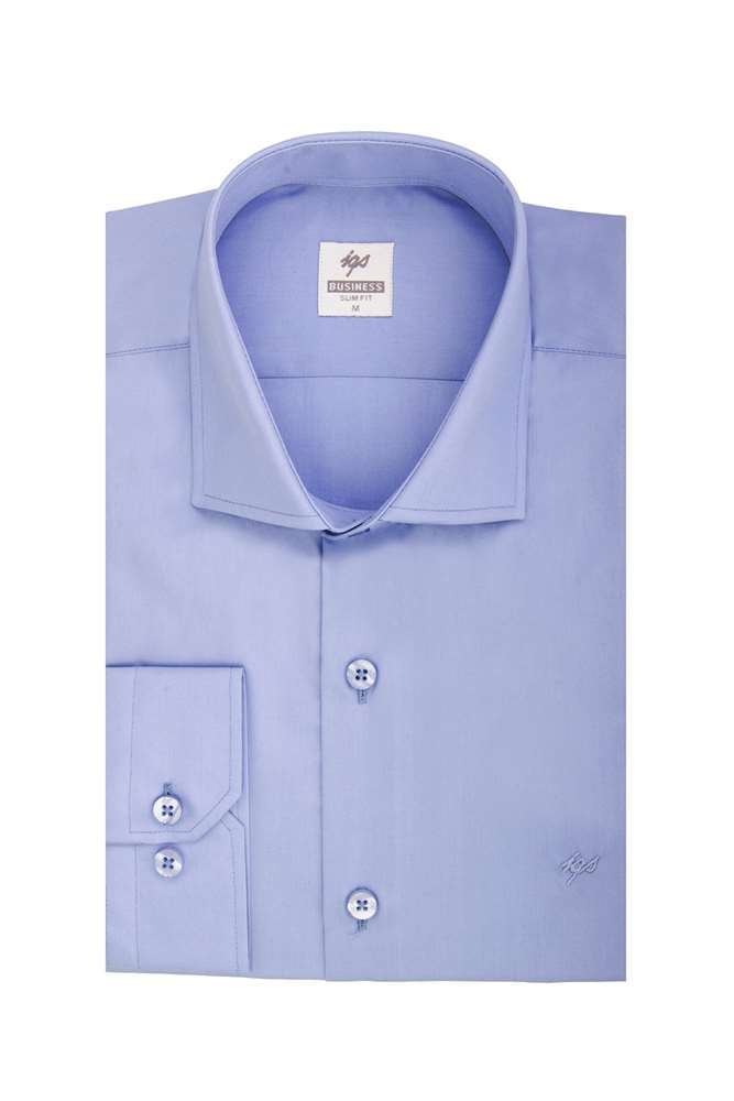 ERKEK K.MAVİ SLIM FIT / DAR KALIP 7 CM KLASİK GÖMLEK