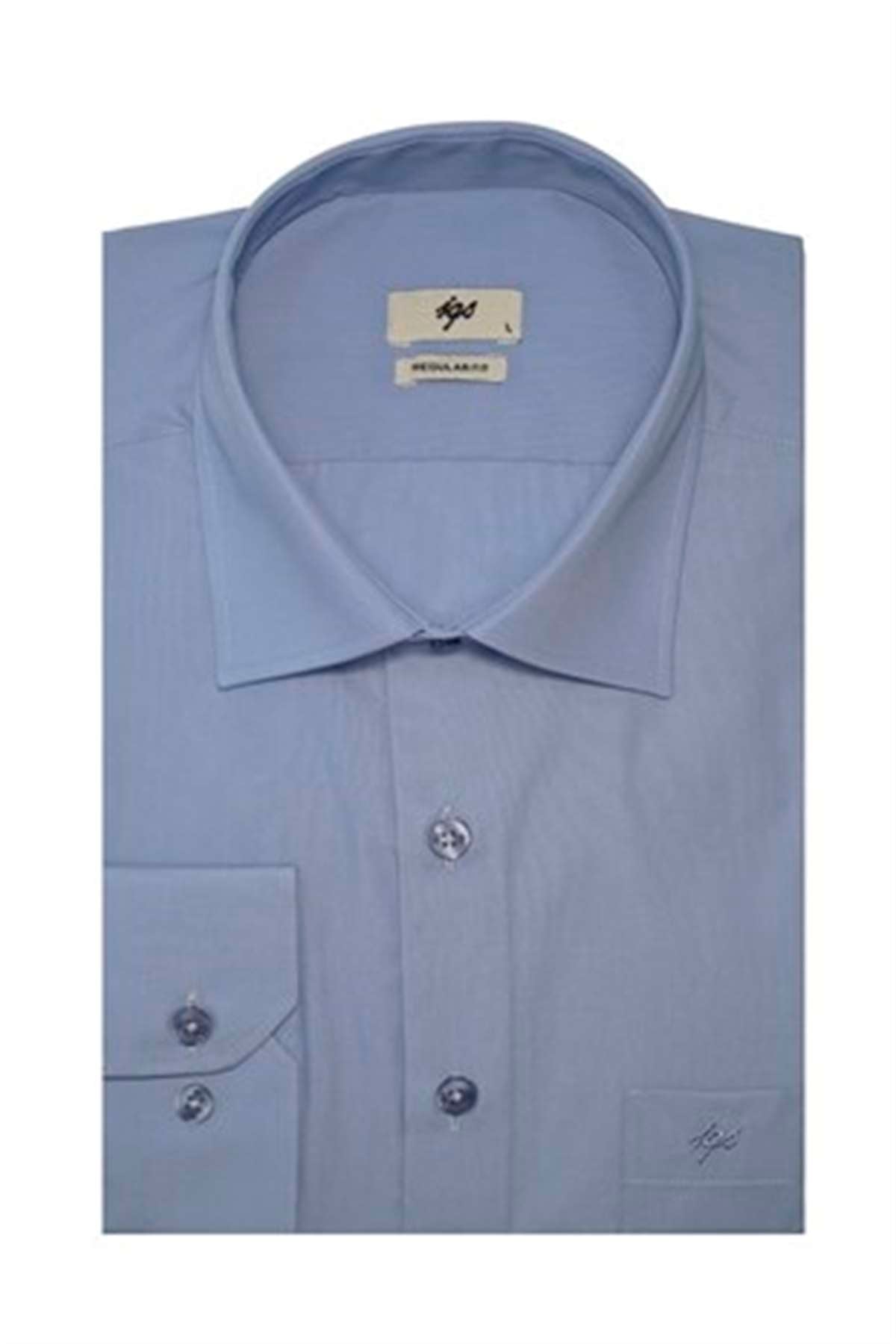 ERKEK K.MAVİ SLIM FIT / DAR KALIP STD GÖMLEK