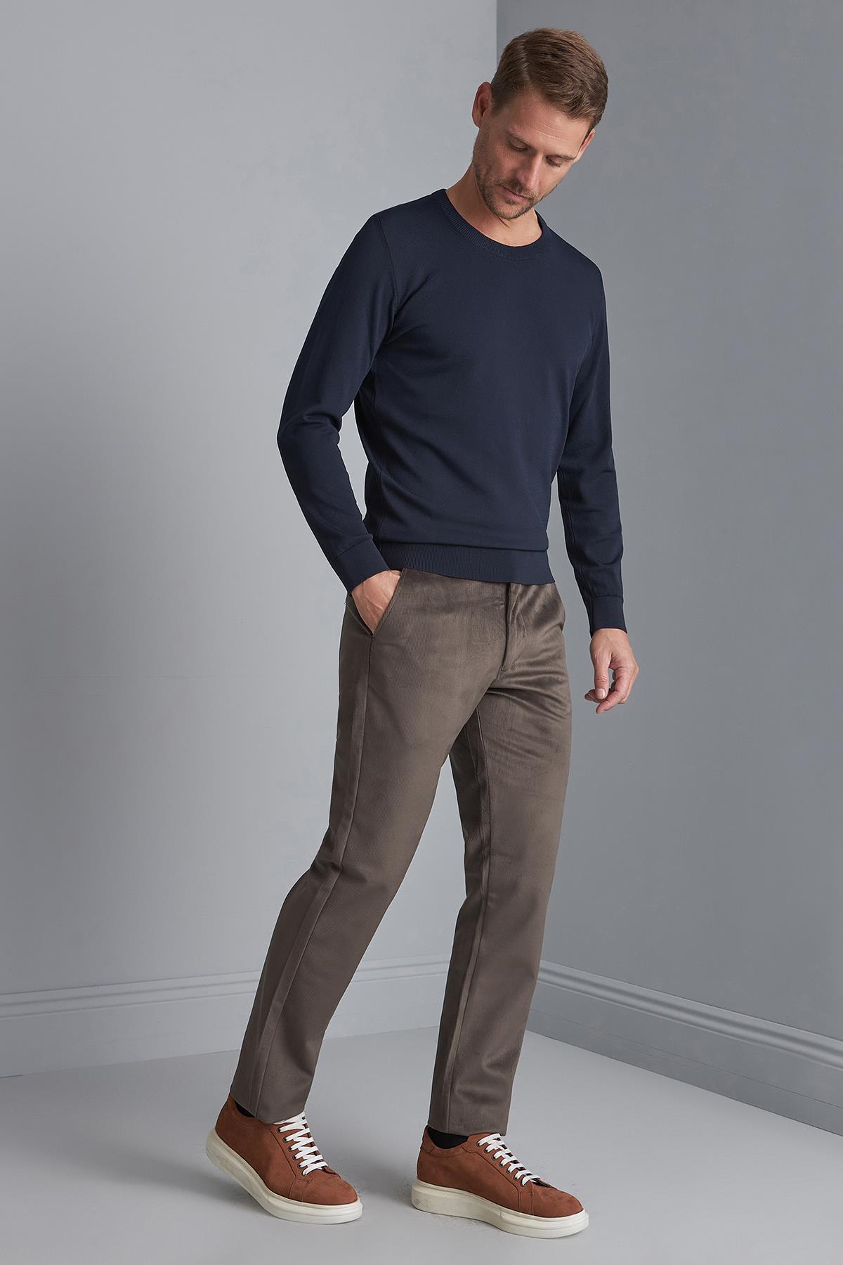 ERKEK KAHVE REGULARFIT / RAHAT KALIP STD PANTOLON