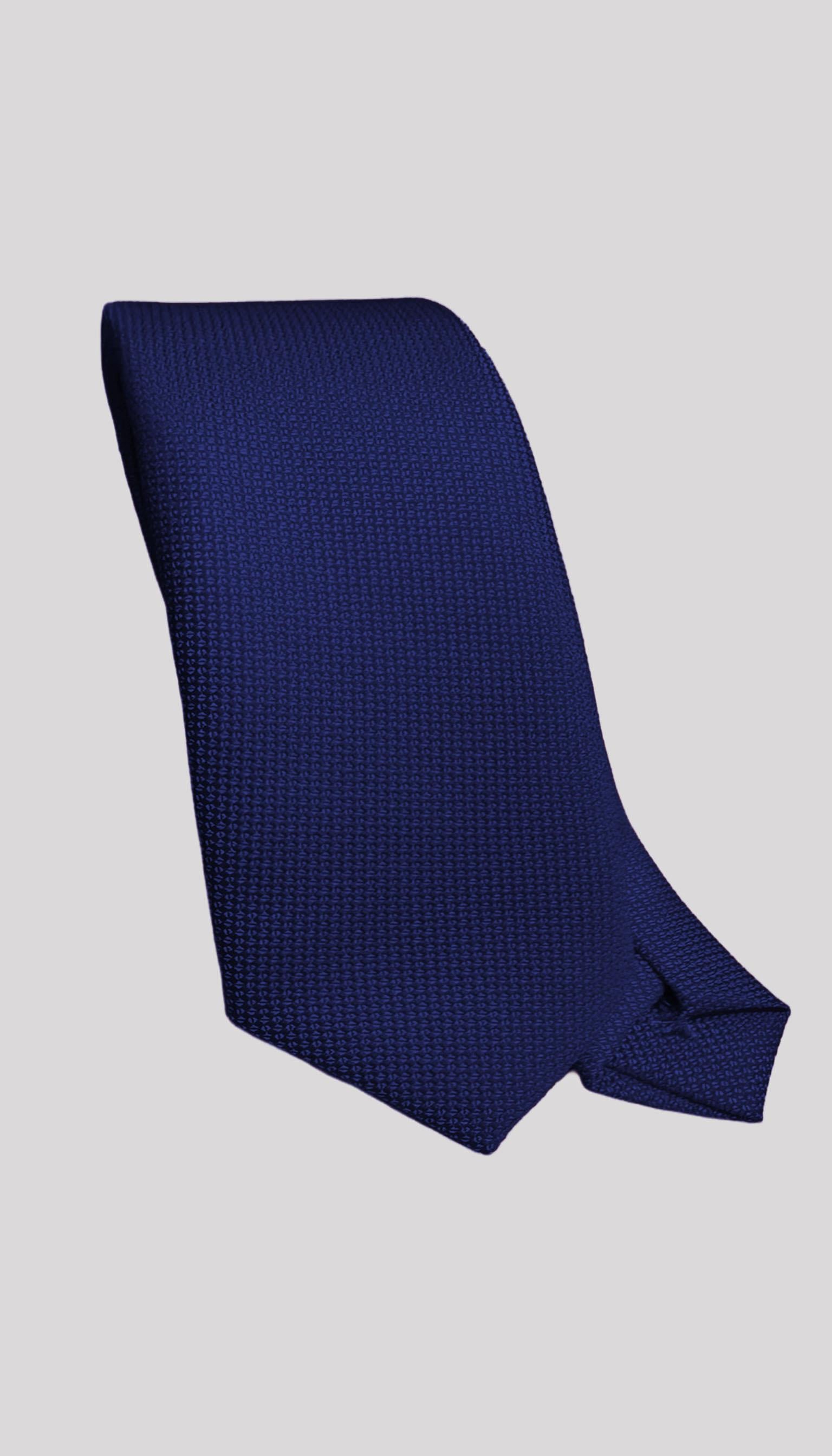 Erkek Koyu Mavi   Kravat Mendilli