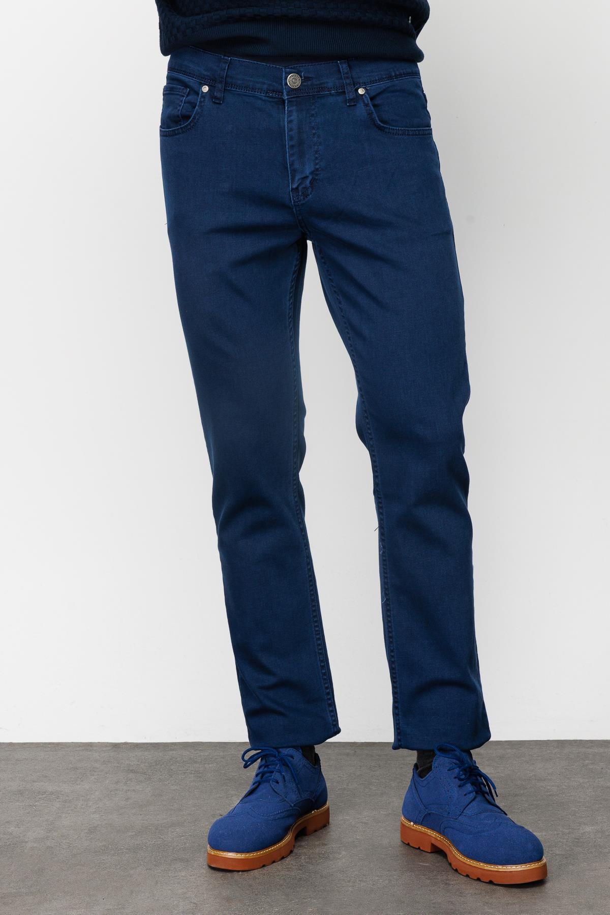 ERKEK LACİVERT REGULARFIT / RAHAT KALIP STD JEAN PANTOLON