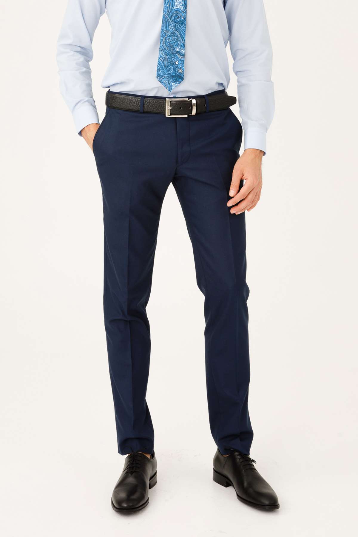 ERKEK LACİVERT SLIM FIT / DAR KALIP STD PANTOLON