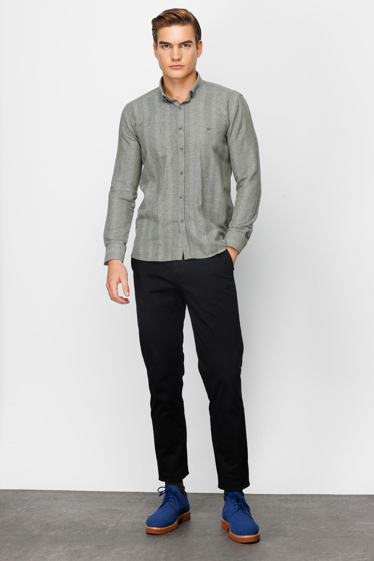 ERKEK YEŞİL DYNAMİCFİT TED BAKER DÜĞMELİ GÖMLEK