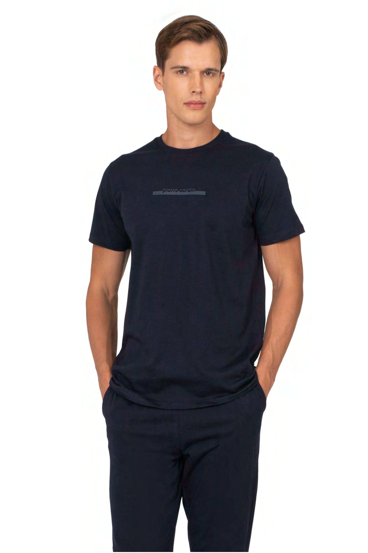 	Pierre Cardin 6135 Erkek Lacıvert Kısa Kollu Yuvarlak Yaka Pijama Takımı