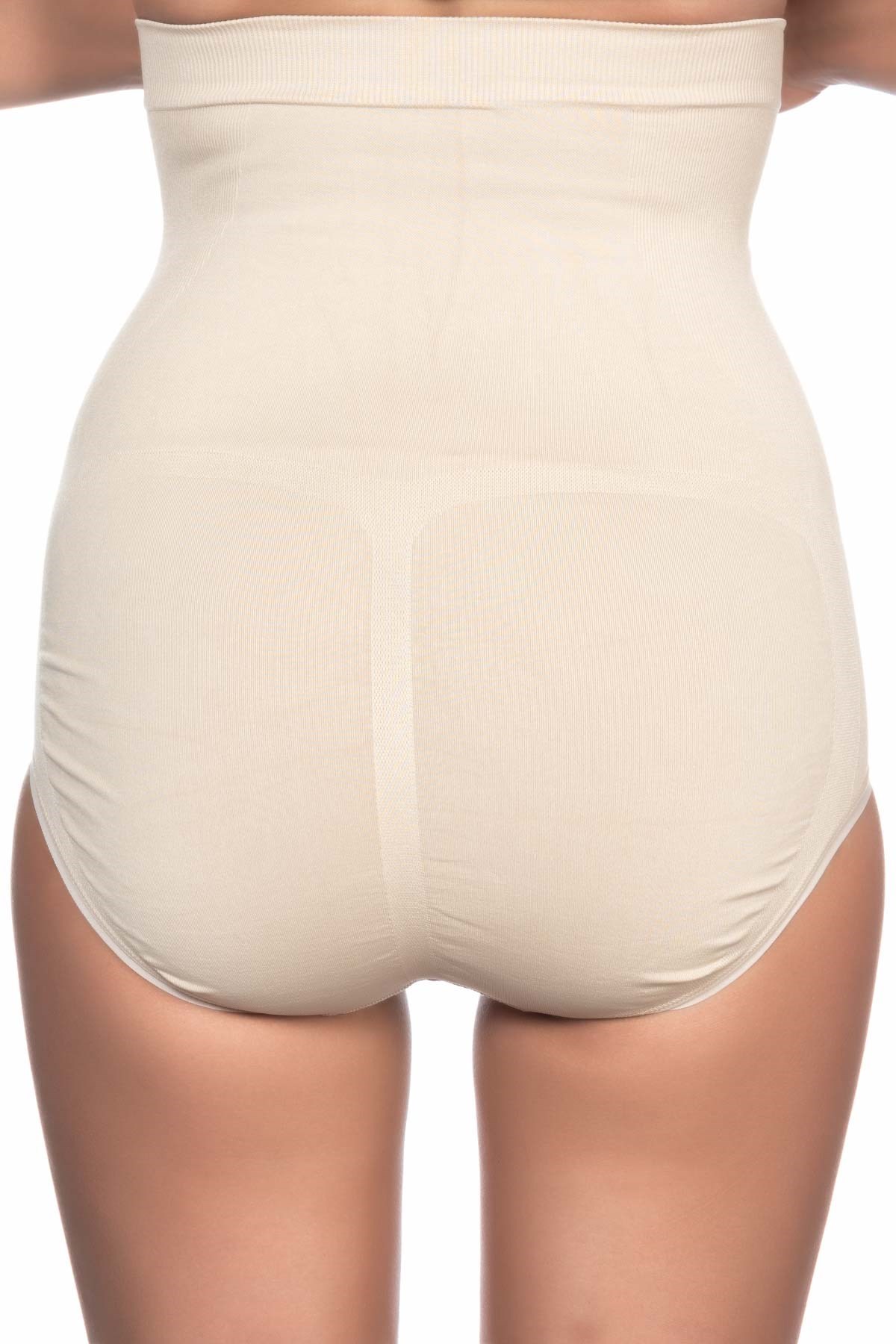 Emay 2008 Dikişsiz Yüksek Bel Slip Korse Ten