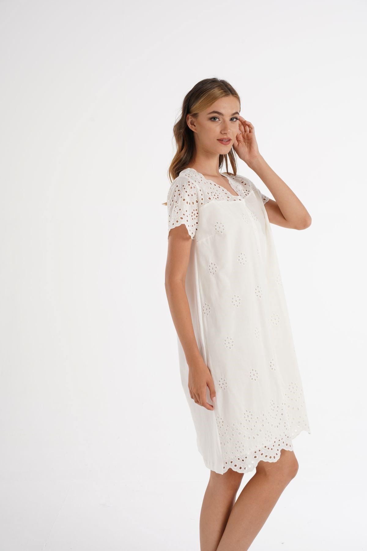 Magic Form 72108 Ekru Hamile Lohusa Gecelik